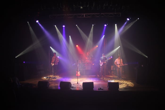musicians onstage at live event